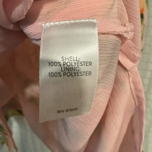 J. Jill Pink Tropical Floral Mini Dress Size Medium - Picture 3 of 4